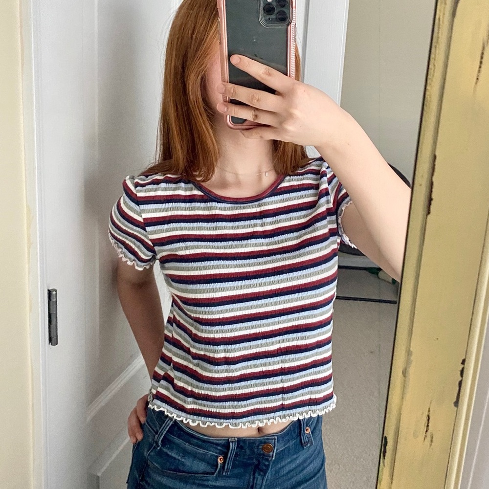 American Eagle striped crop top ✨